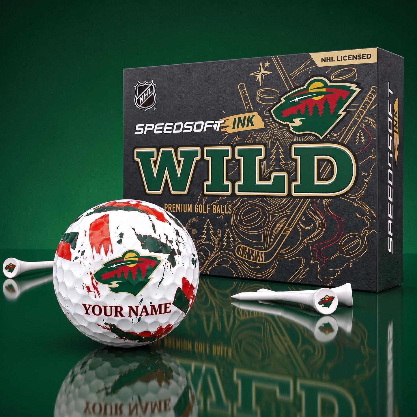 PREMIUM NHL X MW EXCLUSIVE PERSONALIZED GOLF BALL SET LIMITED EDTION