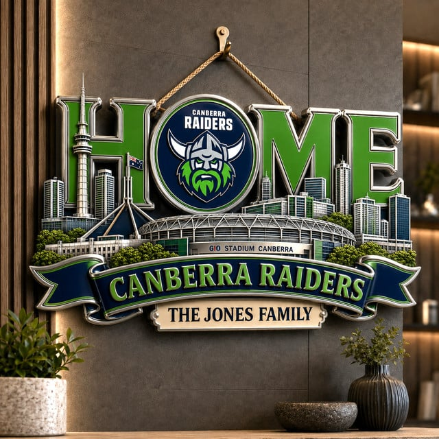 PREMIUM NRL X CR EXCLUSIVE Club Pride Personalized Metal Wall Art Sign LIMITED EDITION