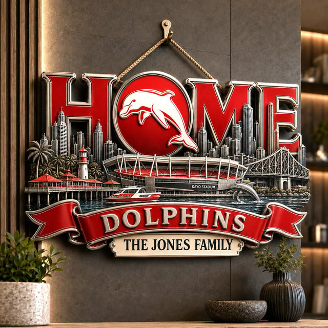 PREMIUM NRL X DOL EXCLUSIVE Club Pride Personalized Metal Wall Art Sign LIMITED EDITION