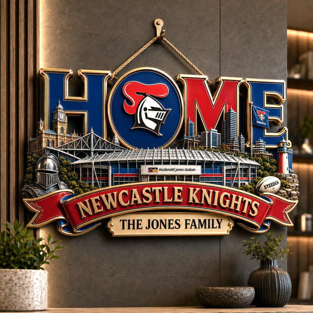 PREMIUM NRL X NK EXCLUSIVE Club Pride Personalized Metal Wall Art Sign LIMITED EDITION