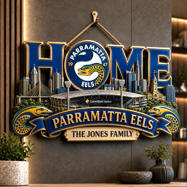 PREMIUM NRL X PE EXCLUSIVE Club Pride Personalized Metal Wall Art Sign LIMITED EDITION