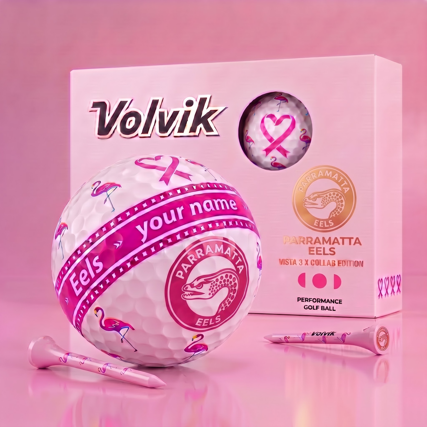 PREMIUM NRL X PE EXCLUSIVE PERSONALIZED VOLVIK GOLF BALL SET LIMITED EDTION