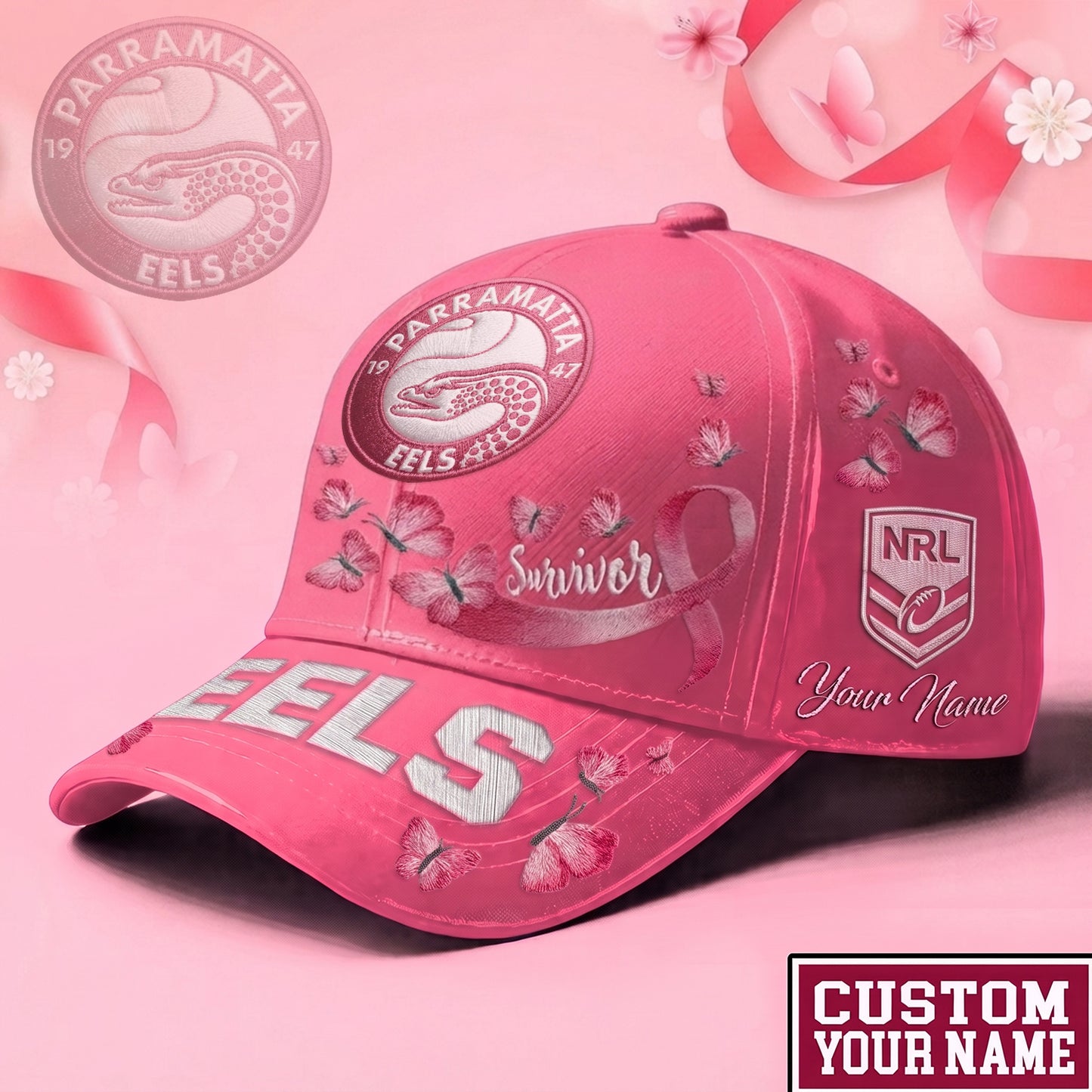 PREMIUM NRL X PE Exclusive Breast Cancer SURVIOR CAP V1