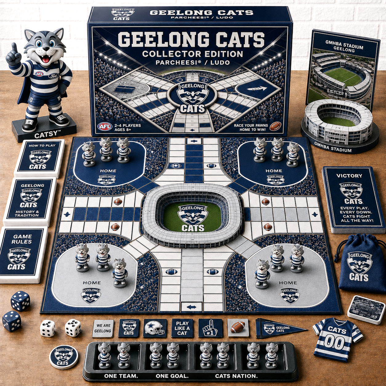 Premium AFL GC Collector’s Edition Parcheesi Board Game