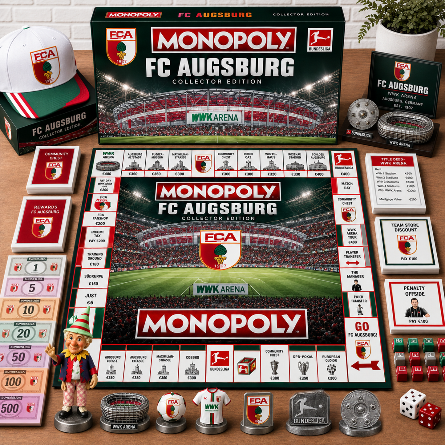 Premium Bundesliga FCA Monopoly Collector’s Edition Board Game