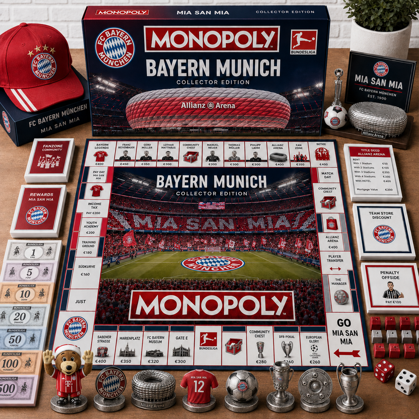 Premium Bundesliga FCB Monopoly Collector’s Edition Board Game