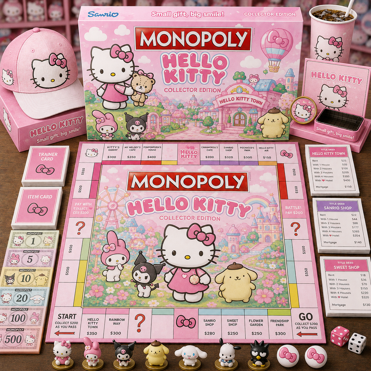 Premium Cartoon KITY Monopoly Collector’s Edition Board Game