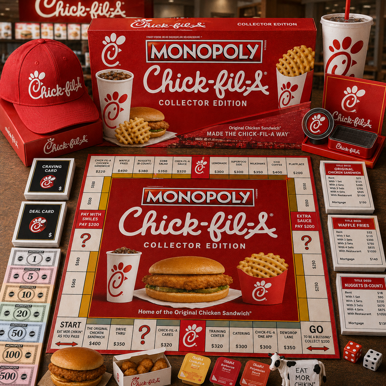 Premium Fast-Food Chains CFA Monopoly Collector’s Edition Board Game