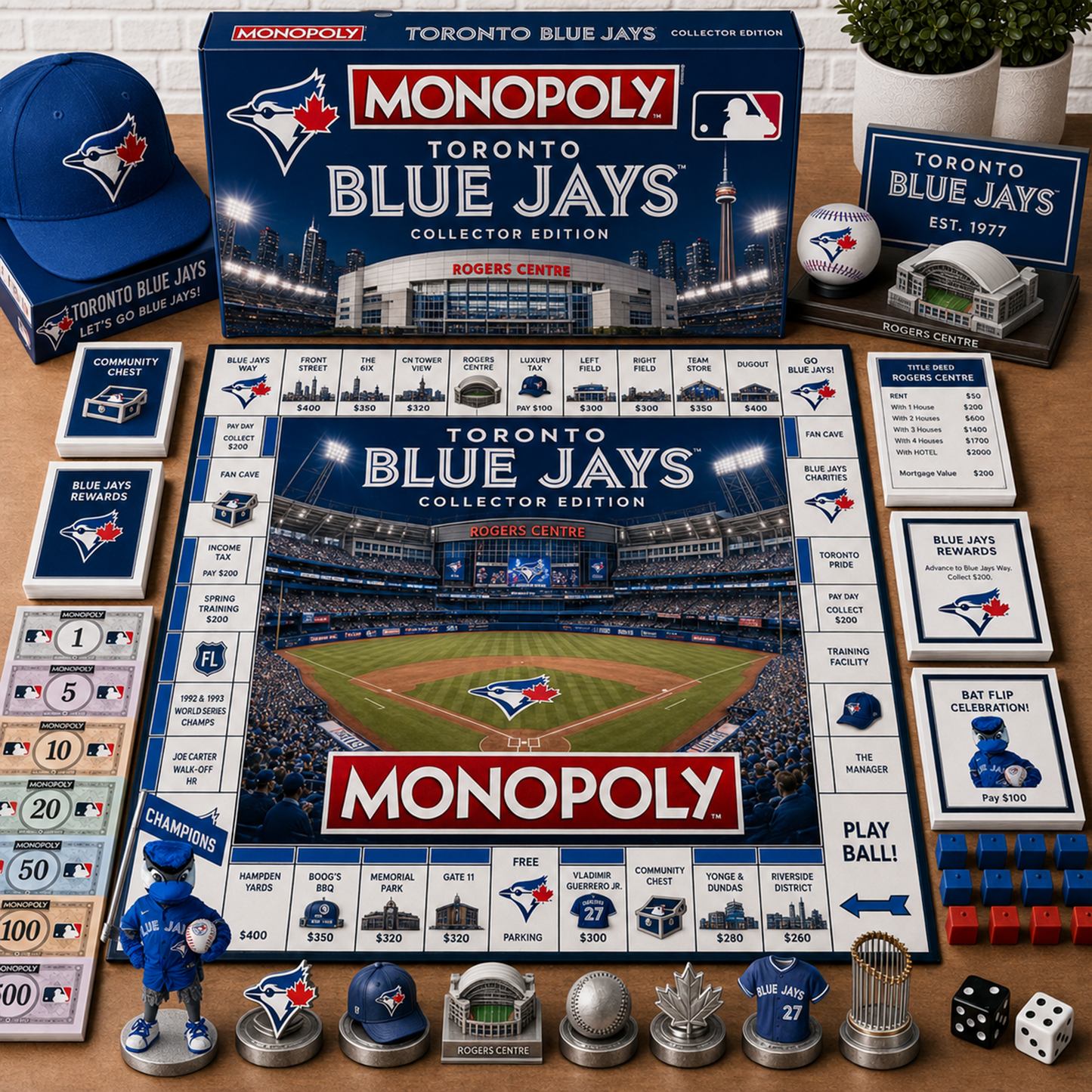 Premium MLB TOR Monopoly Collector’s Edition Board Game NMD 080826 TTV