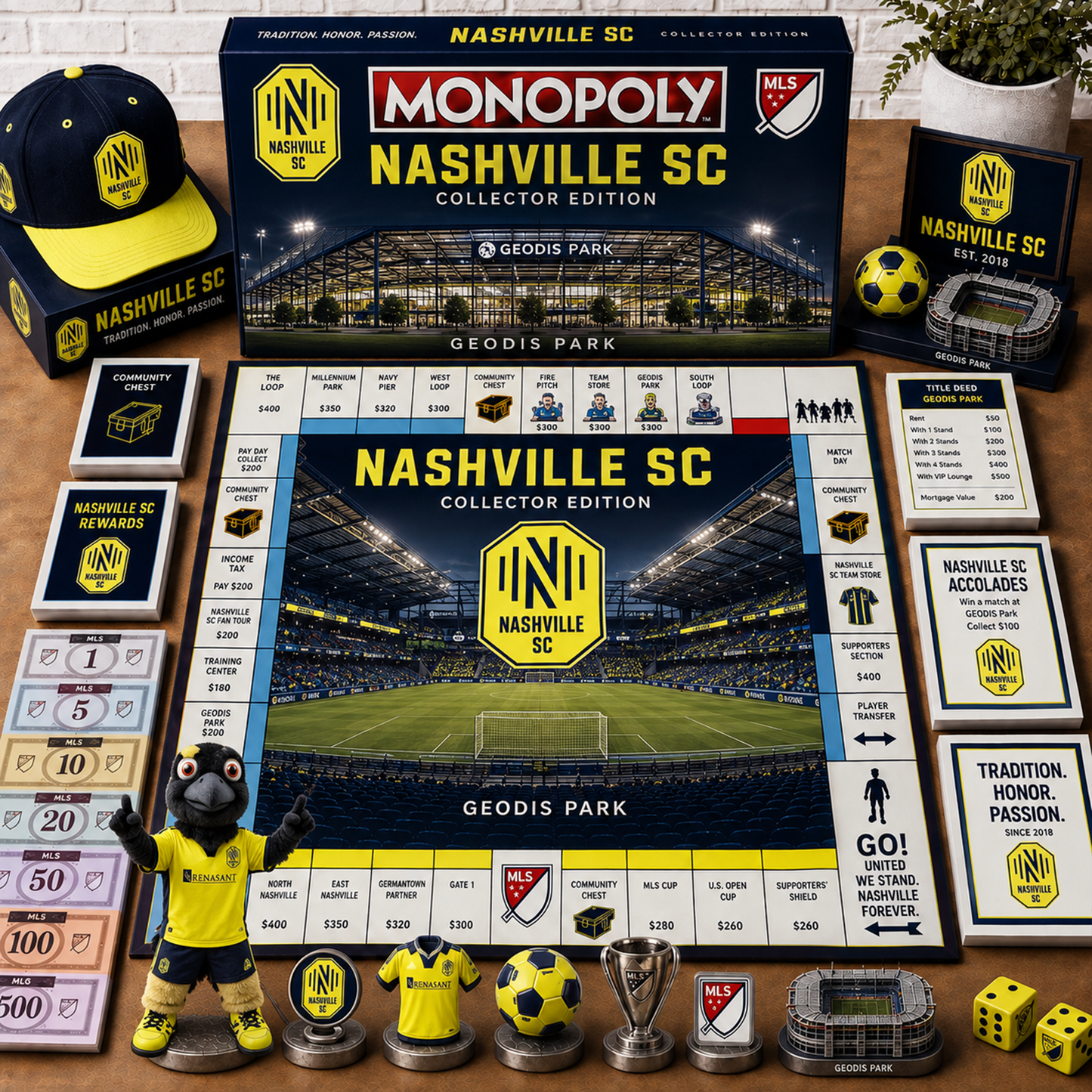 Premium MLS NAS Monopoly Collector’s Edition Board Game