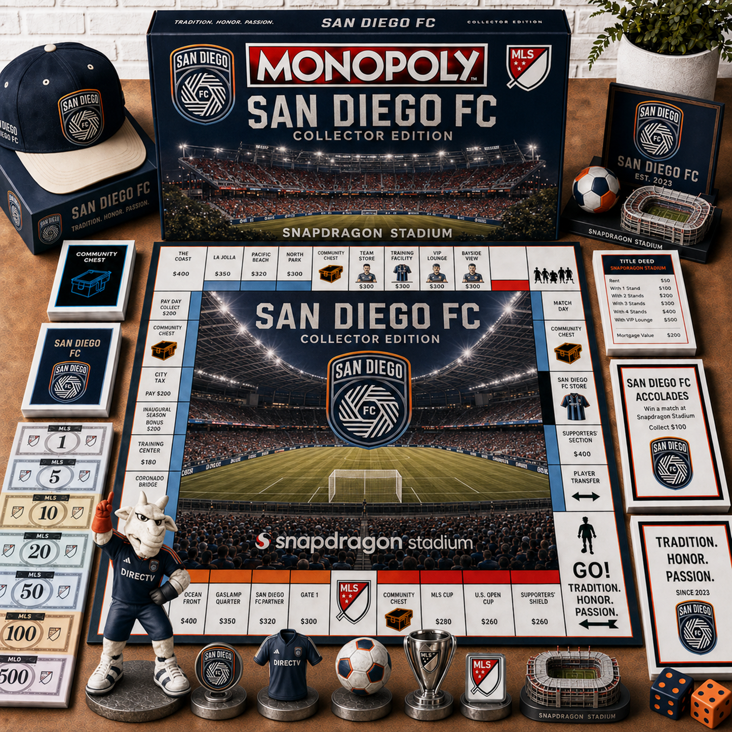 Premium MLS SD Monopoly Collector’s Edition Board Game