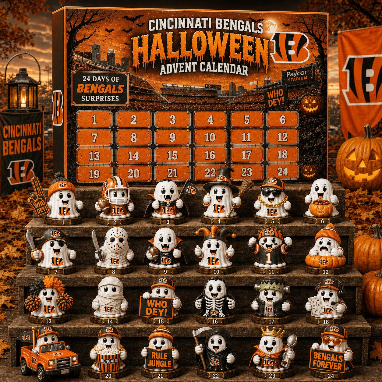 Premium NFL CIN Halloween Advent Calendar 2026