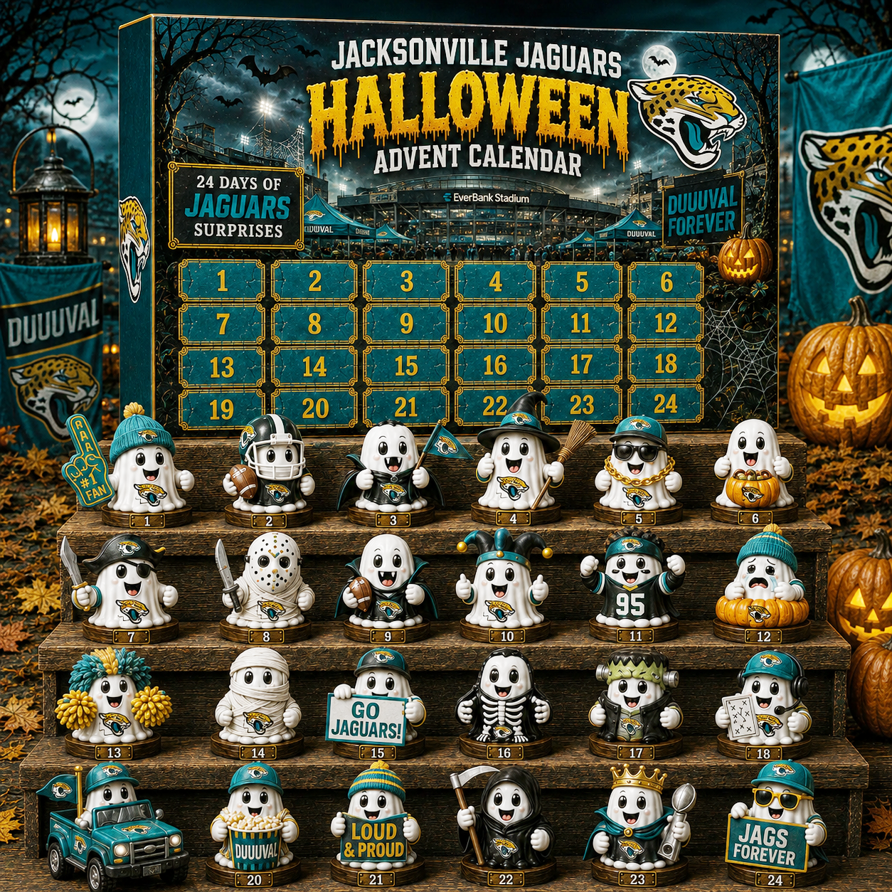 Premium NFL JJ Halloween Advent Calendar 2026