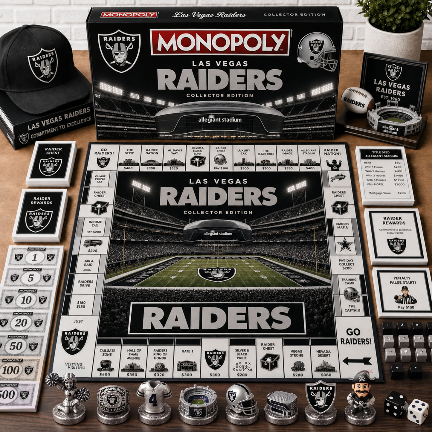 Premium NFL LV Monopoly Collector Edition Board Game