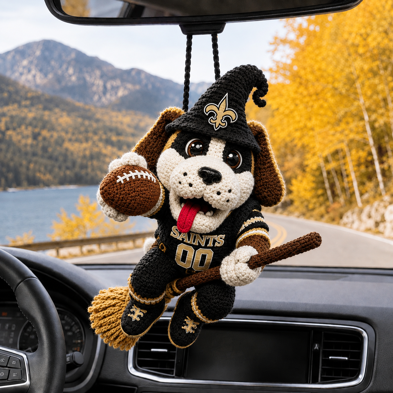 Premium NFL NOS Halloween Mascot Car Ornament