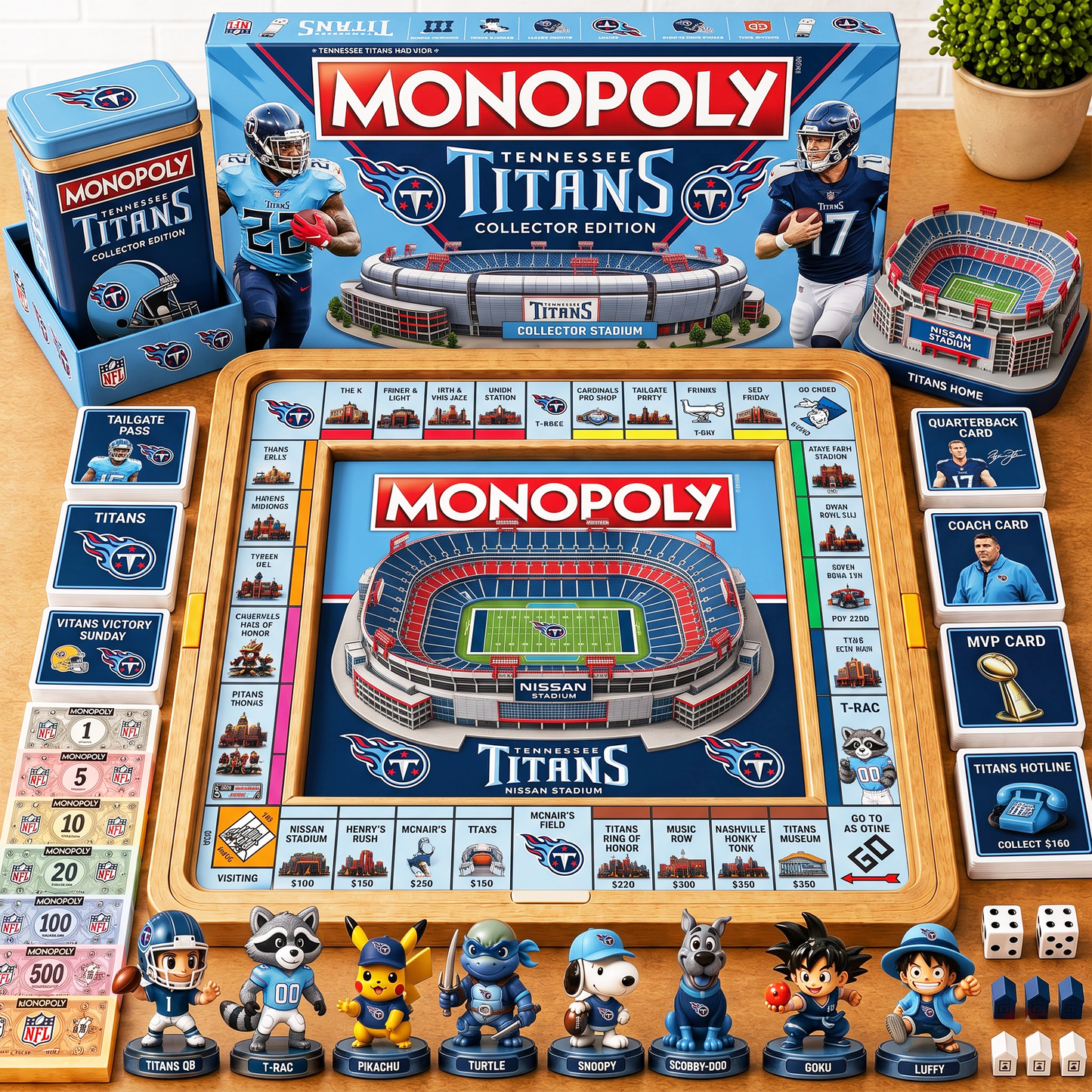 Premium NFL TEN Nest Monopoly Collector’s Edition Board Game V4
