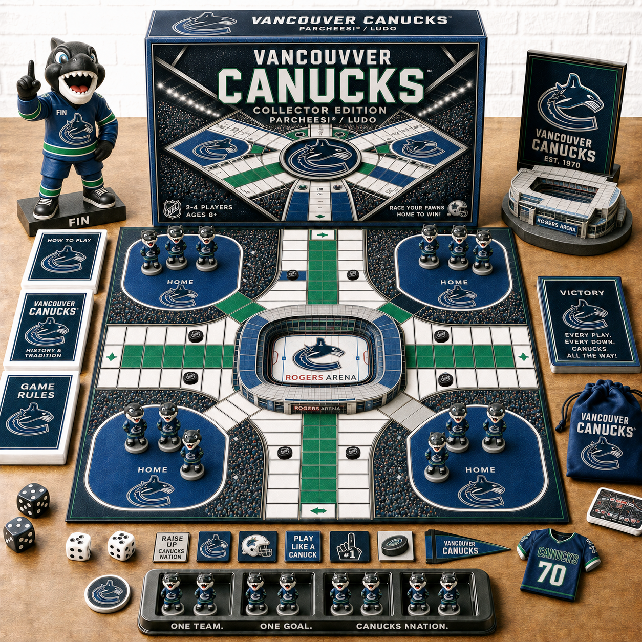 Premium NHL VC Collector’s Edition Parcheesi Board Game