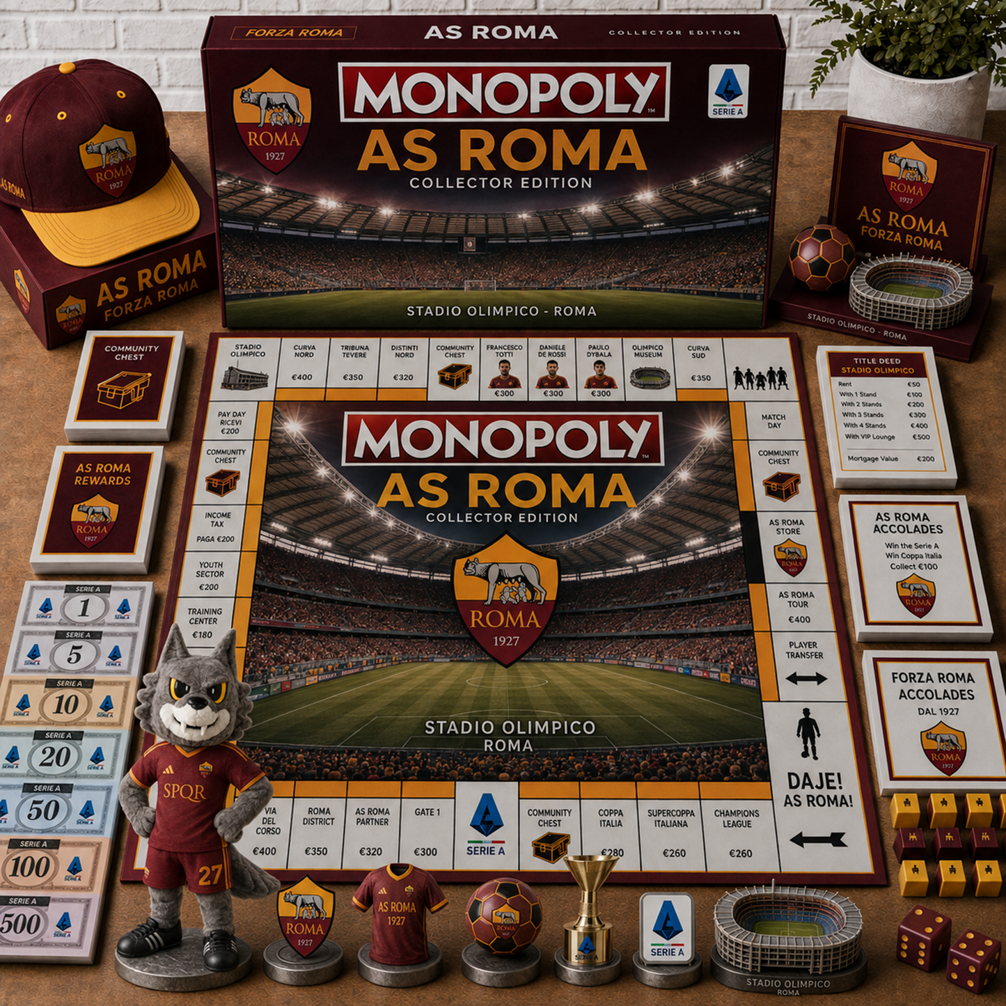 Premium Serie A ROM Monopoly Collector’s Edition Board Game