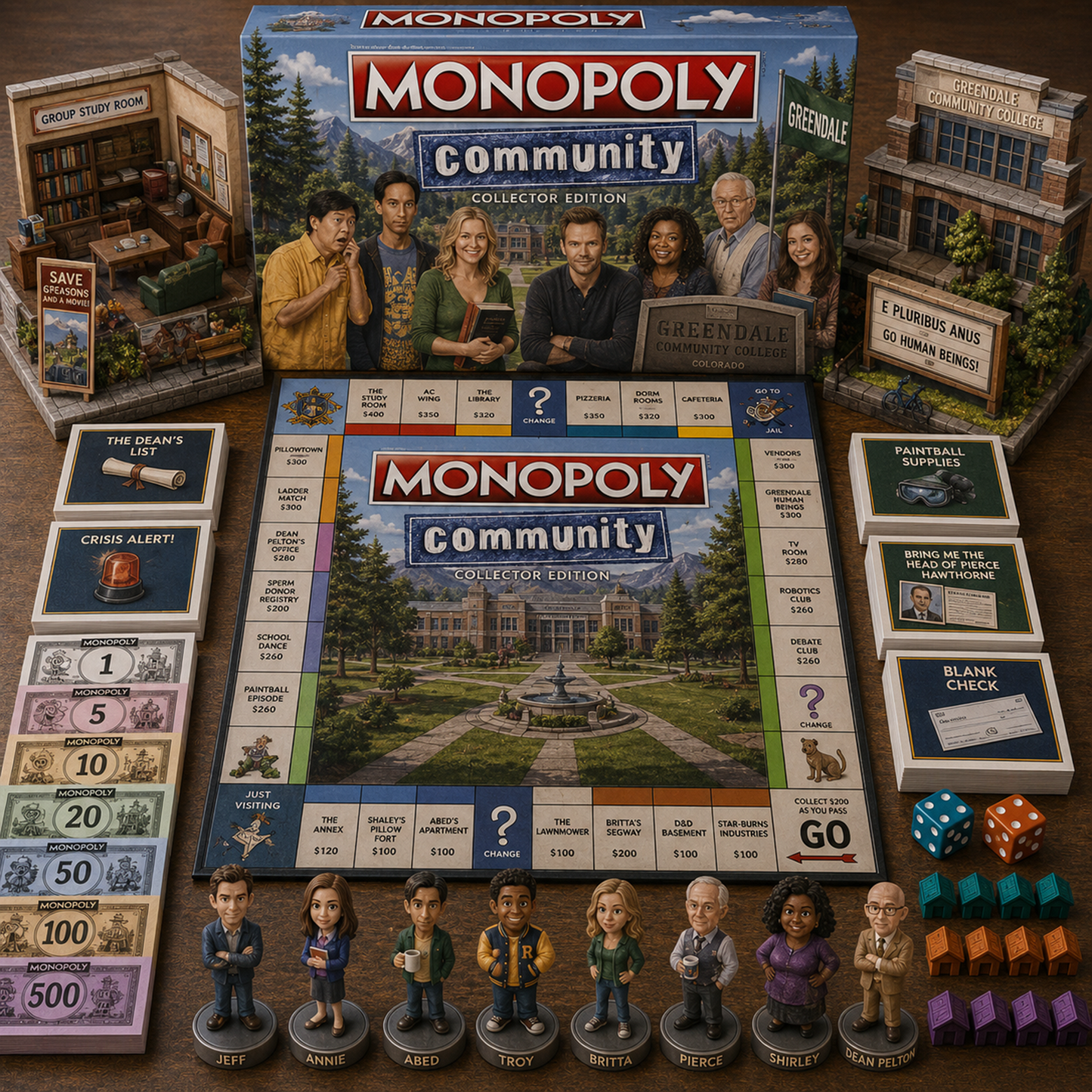 Premium Sitcom COM Monopoly Collector’s Edition Board Game