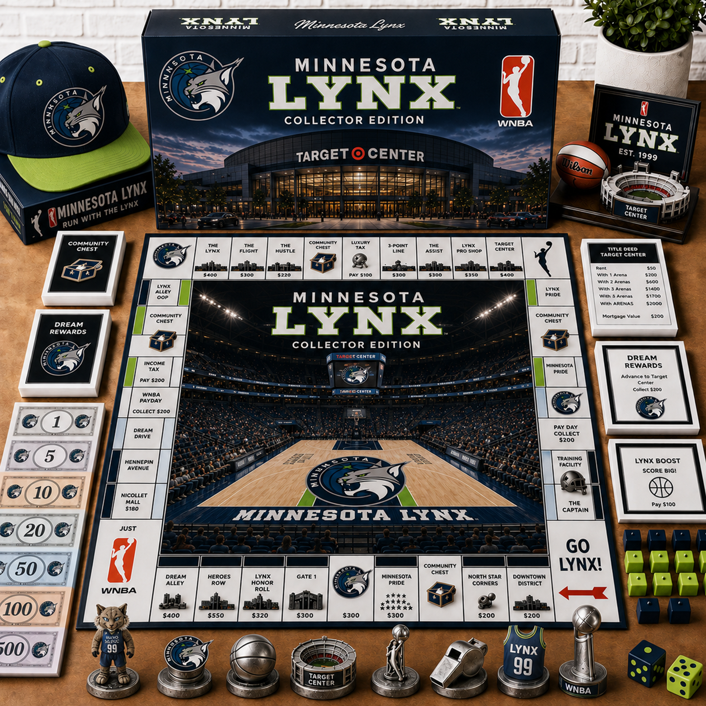 Premium WNBA ML Monopoly Collector’s Edition Board Game