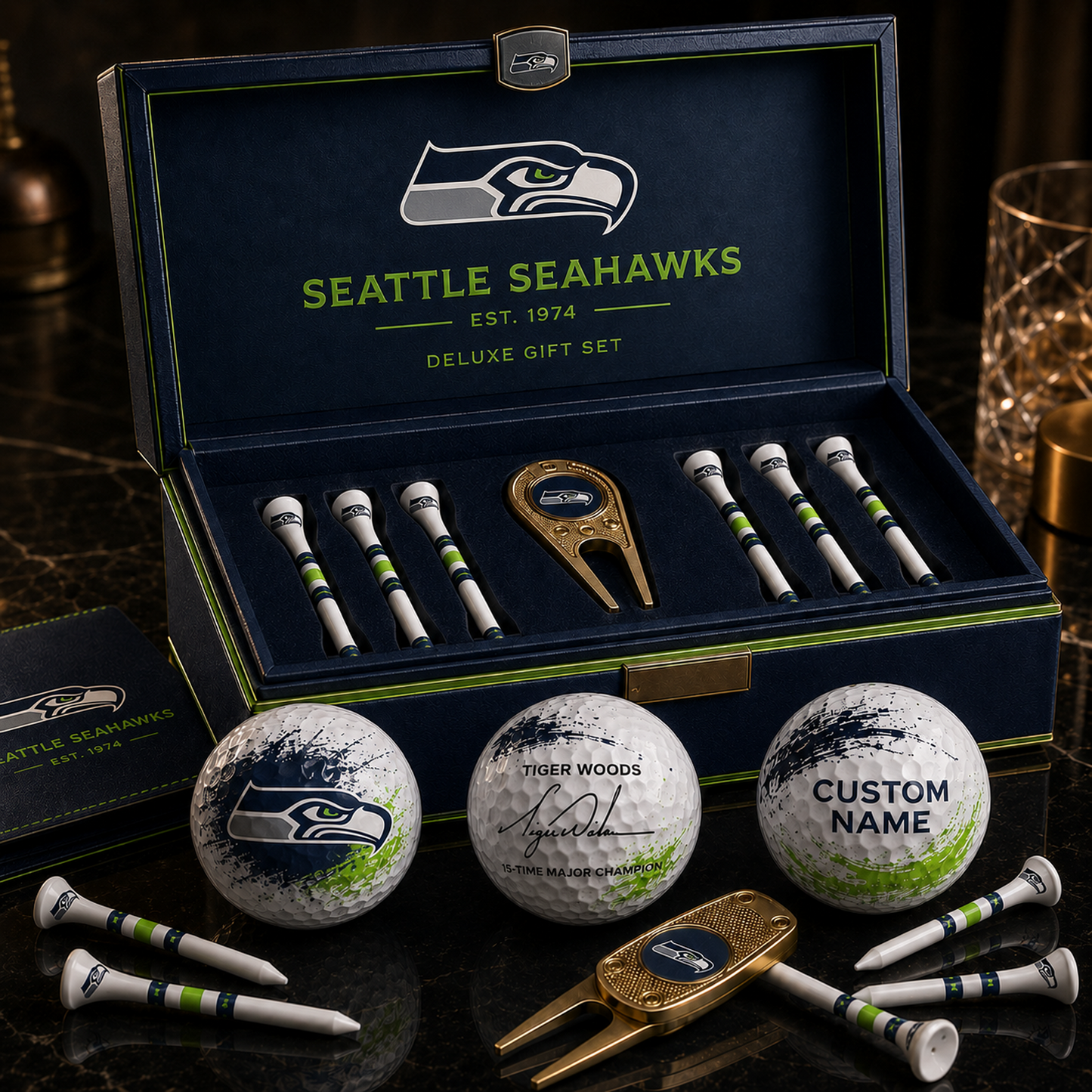 SEA X NFL Championship Golf Gift Box – Premium Collection