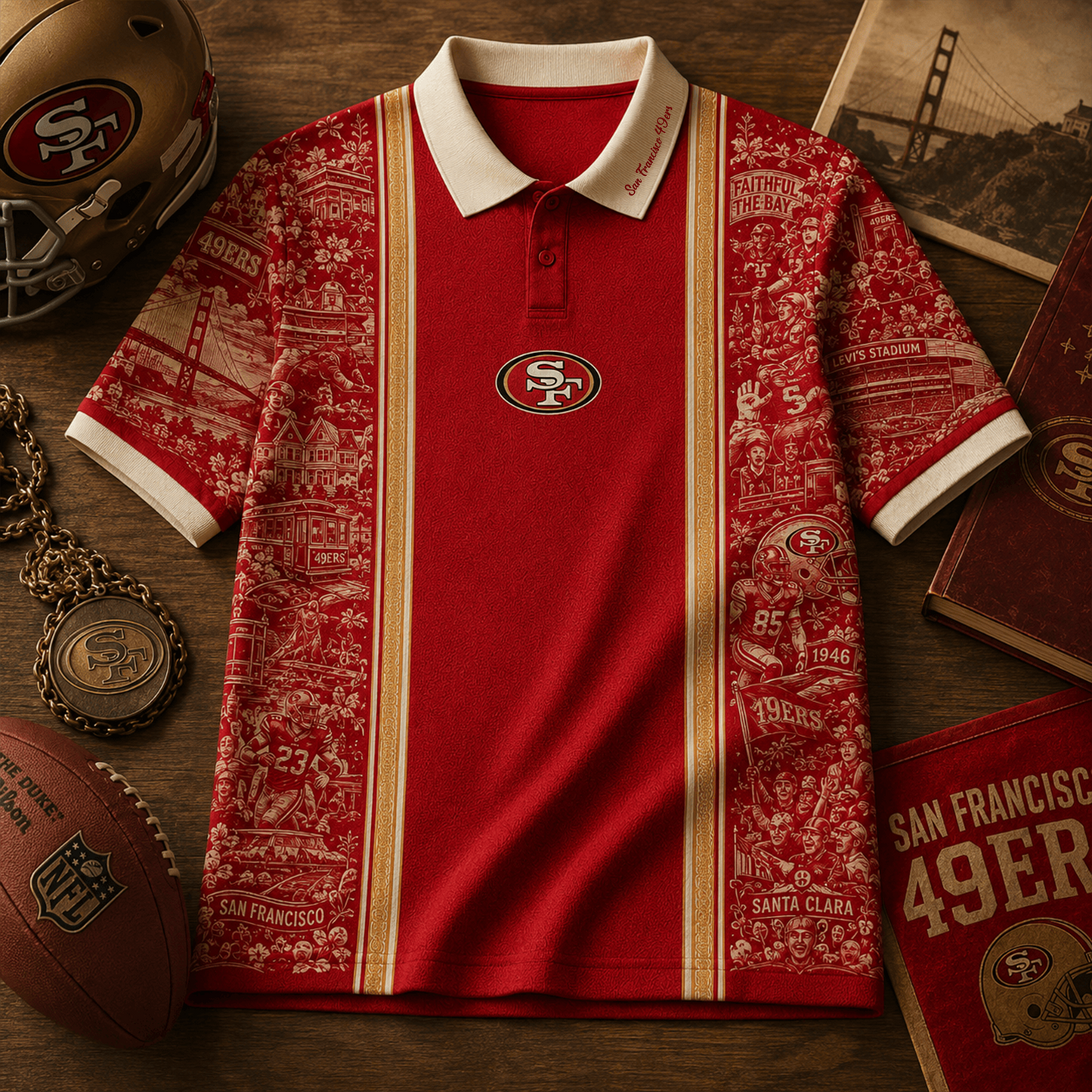 SF_NFL Heritage Polo Shirt Gifts For Fan - Limited Edition