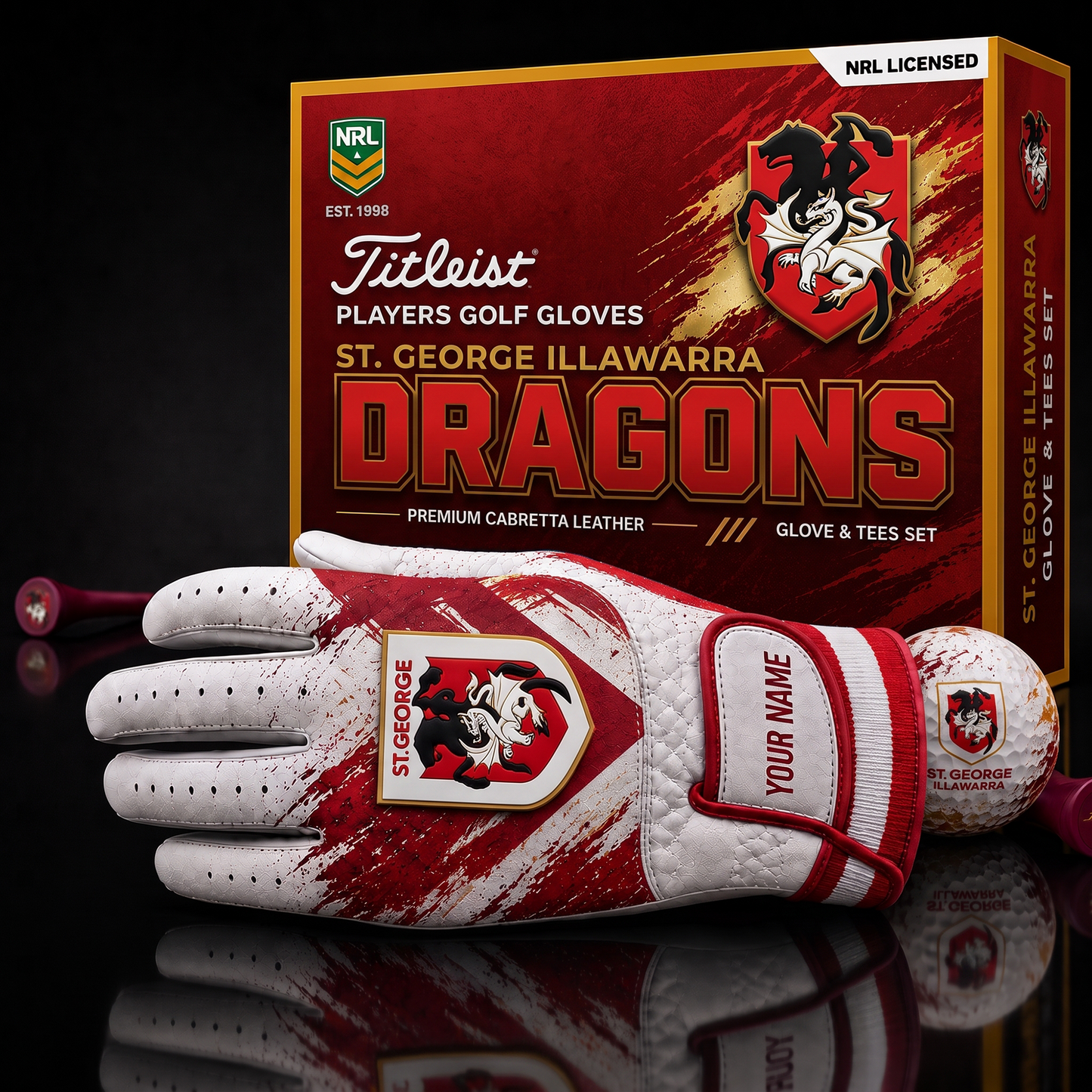 SGI LUXURY PERSONALIZED GOLF GLOVE SET LIMITED EDTION