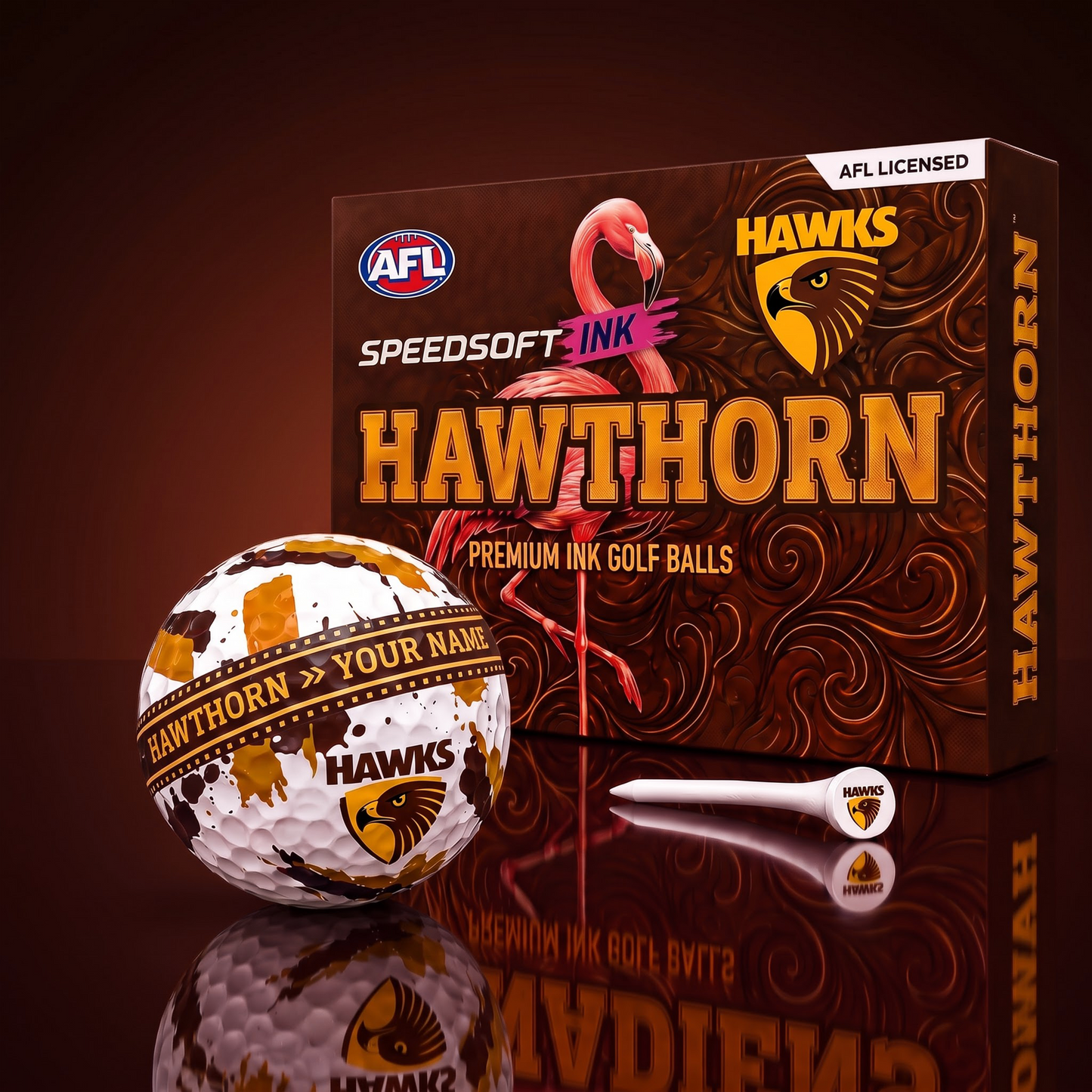 SIGNATURE AFL X HAW CDELUXE PERSONALIZED GOLF BALL SET LIMITED EDITION