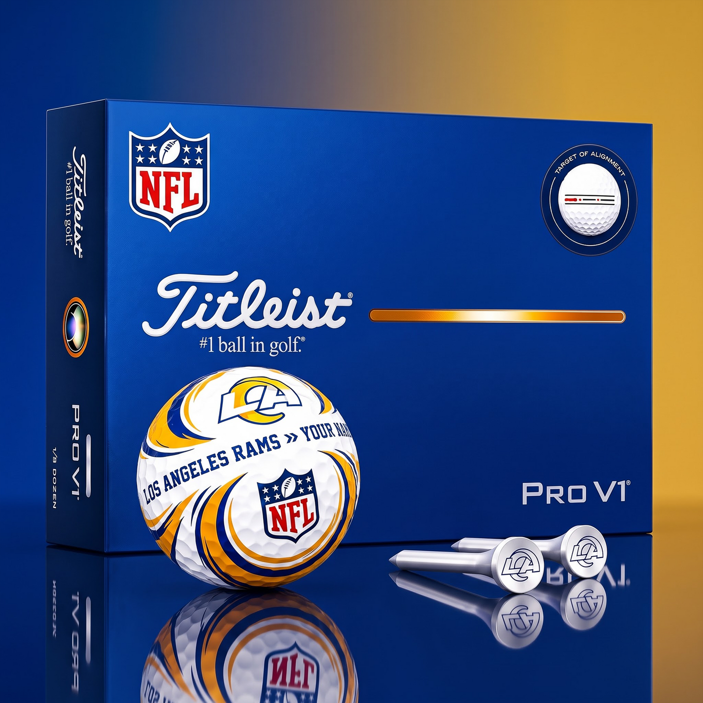 SIGNATURE NFL X LAR DELUXE PERSONALIZED GOLF BALL LIMITED EDITION V3