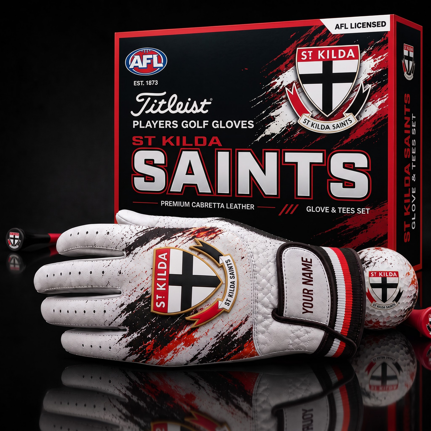 STK AFL LUXURY PERSONALIZED GOLF GLOVE SET LIMITED EDTION