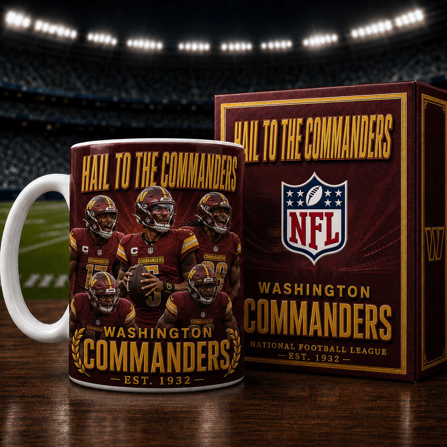 WAS X NFL commemorative ceramic mug 2007