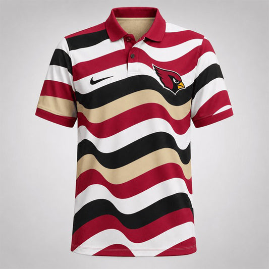 AC Premium NFL Custom Striped Athletic Polo Shirt