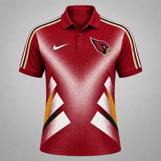 AC x Premium NFL Sports Fan Geometric Pattern Polo Shirt
