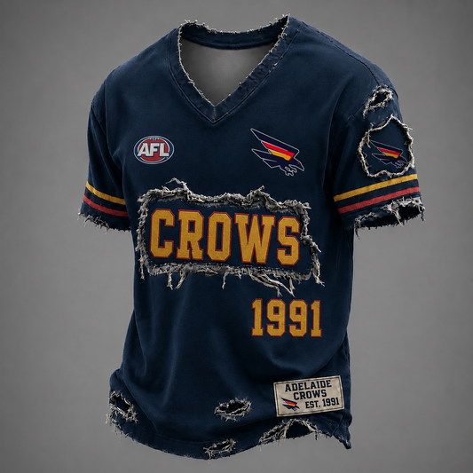 ADEL x AFL LUXURY V-Neck T-Shirt