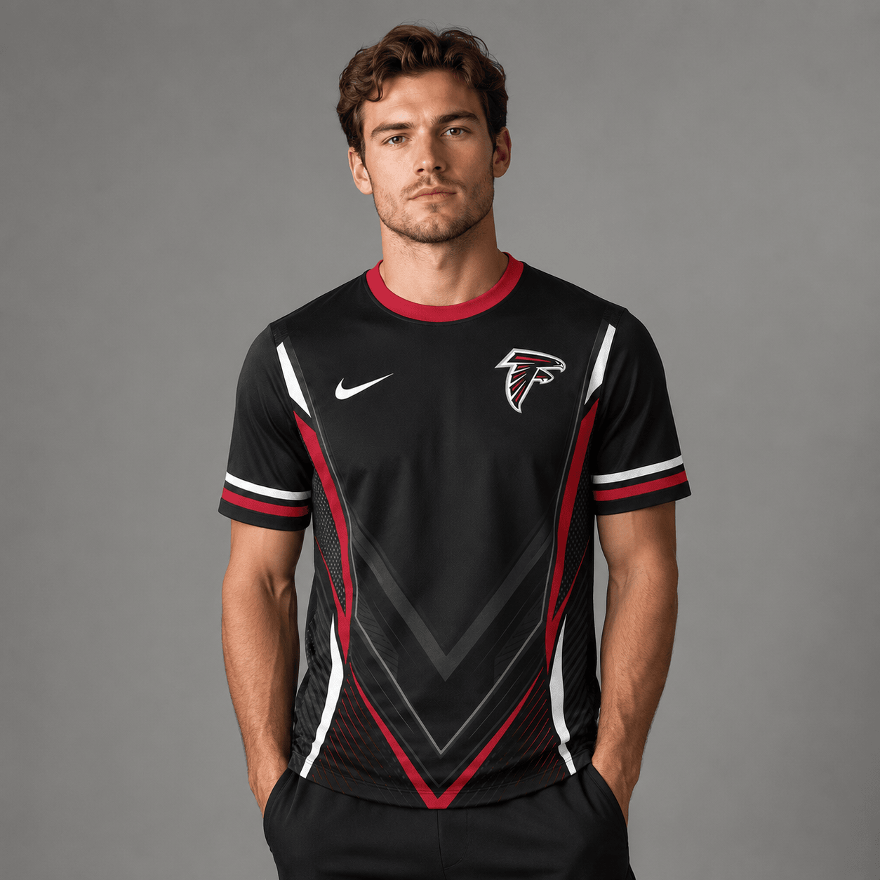 AF x NFL Custom Name Number Personalized Athletic T-Shirt