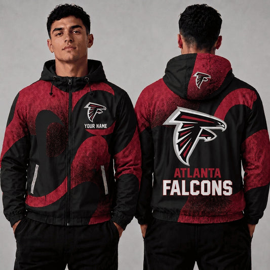 AF x NFL Premium Windbreaker Jacket Personalized Gift For Fan