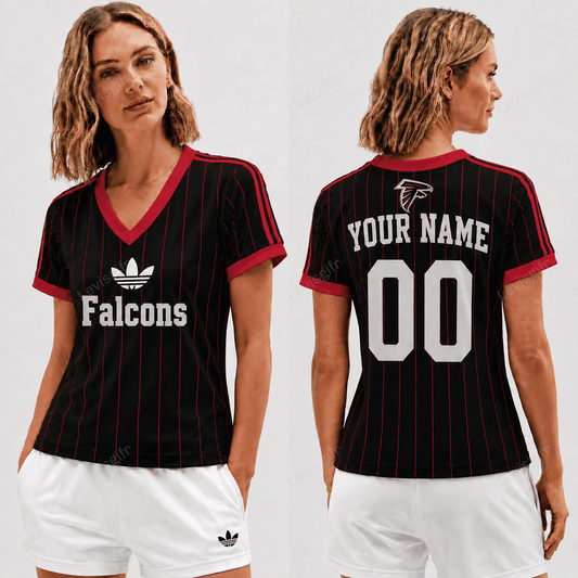 AF x NFL Premium Women V-neck Shirt Personalized Gift For Fan