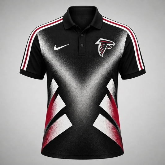 AF x Premium NFL Sports Fan Geometric Pattern Polo Shirt
