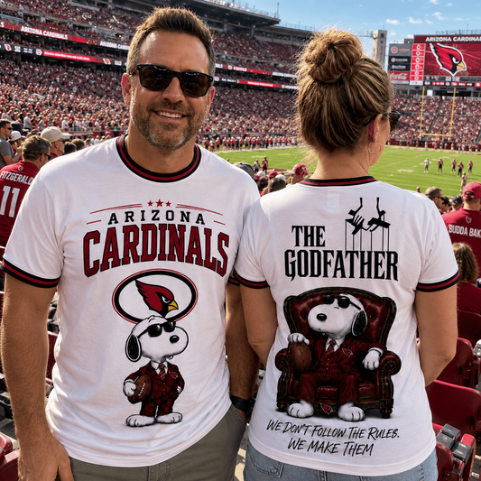 ARI x NFL Premium Funny Football Snoopy The Godfather Rule Maker Game Day 3D Shirt 0307