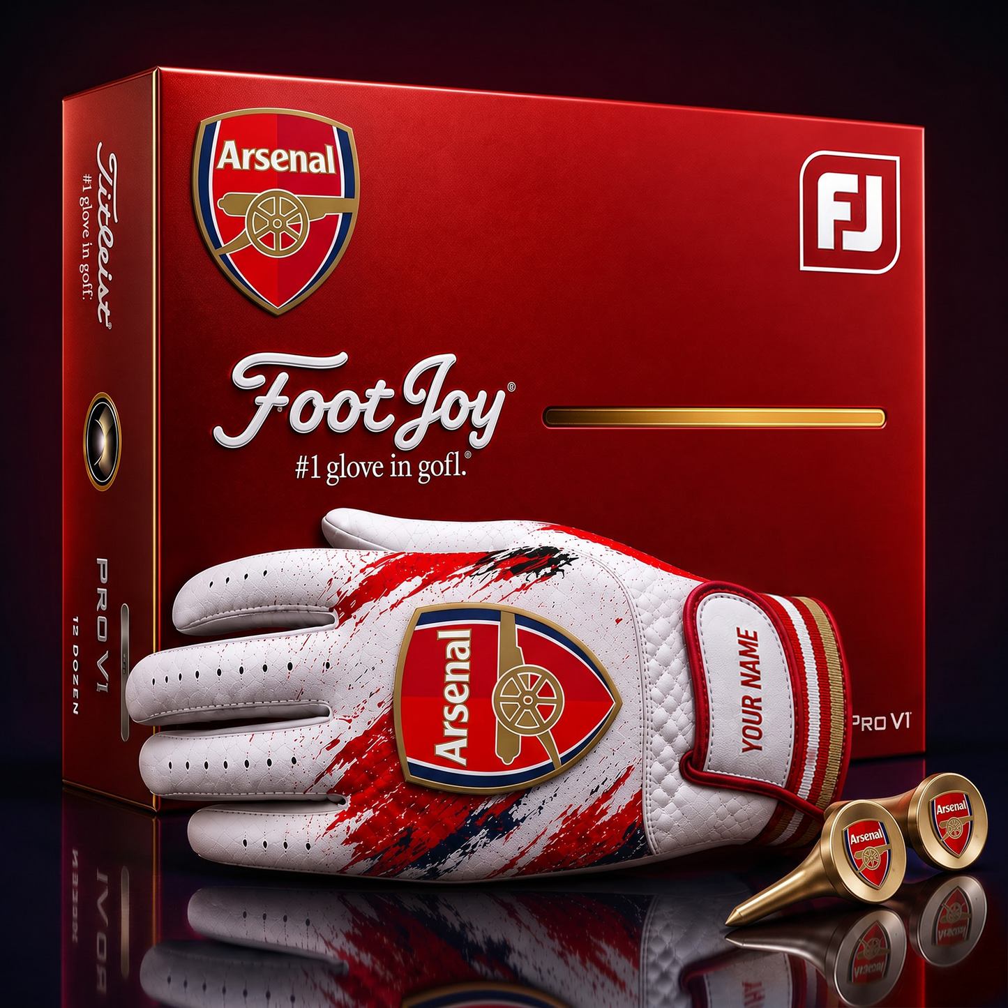 ARS_SIGNATURE EPL DELUXE PERSONALIZED GOLF GLOVE SET LIMITED EDITION