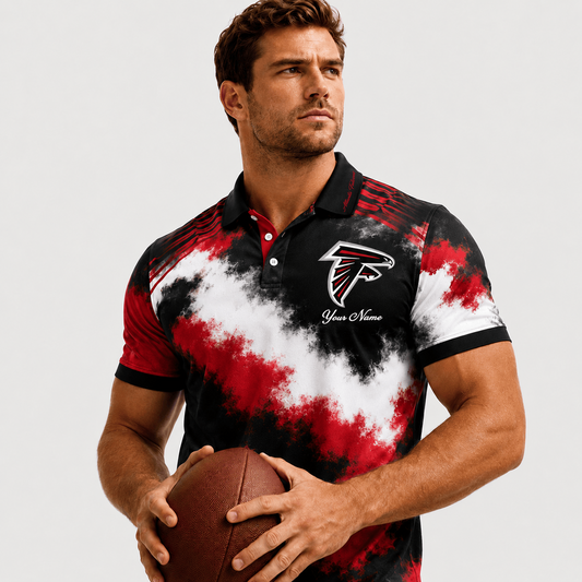 ATL X Premium NFL Premium Personalized Helmet Polo Shirt