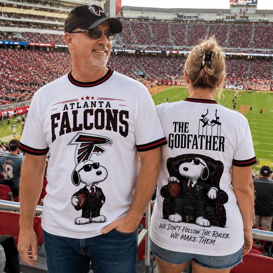ATL x NFL Premium Funny Football Snoopy The Godfather Rule Maker Game Day 3D Shirt 0307