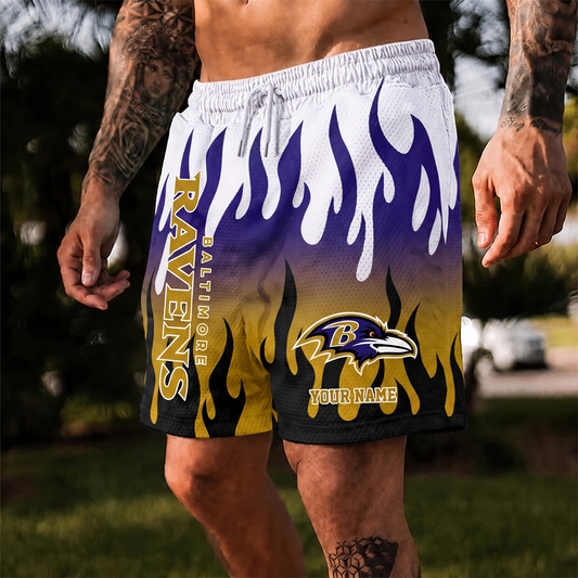 BAL X NFL Flame Shorts