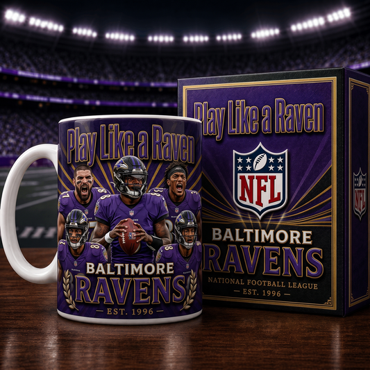 BAL X NFL commemorative ceramic mug 2007