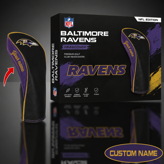 BAL x NFL WinCraft Golf Club Fairway Headcover