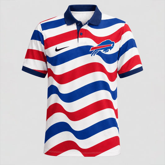 BB Premium NFL Custom Striped Athletic Polo Shirt