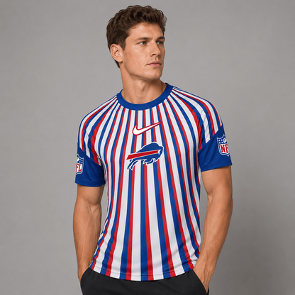 BB Premium NFL Men’s Athletic Vertical Stripe T-Shirt