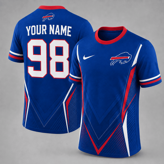 BB x NFL Custom Name Number Personalized Athletic T-Shirt