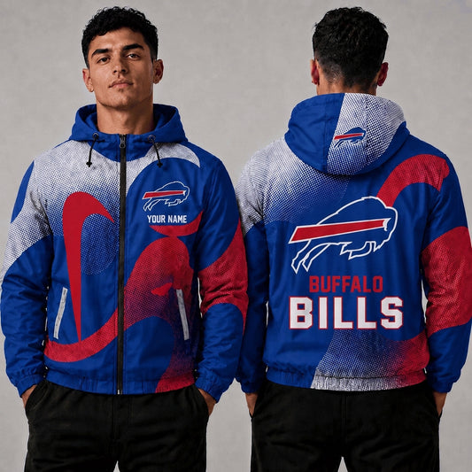 BB x NFL Premium Windbreaker Jacket Personalized Gift For Fan
