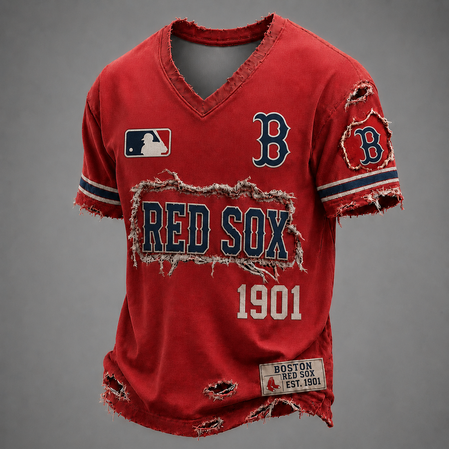 BOS x MLB LUXURY V-Neck T-Shirt 0406 DatND DVT
